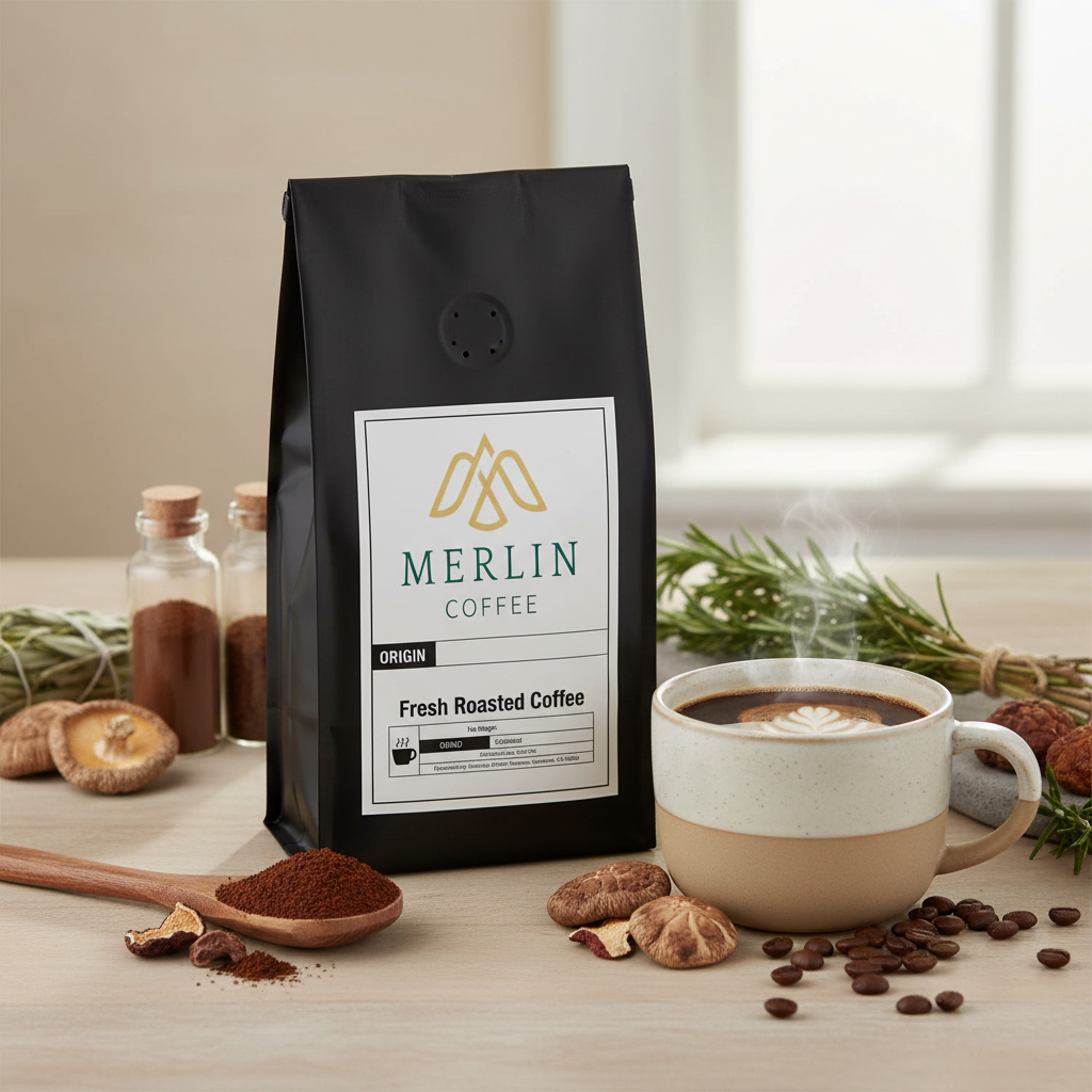 The Wellness Pack - Functional Mushroom Coffee Bundle - Merlin Coffee