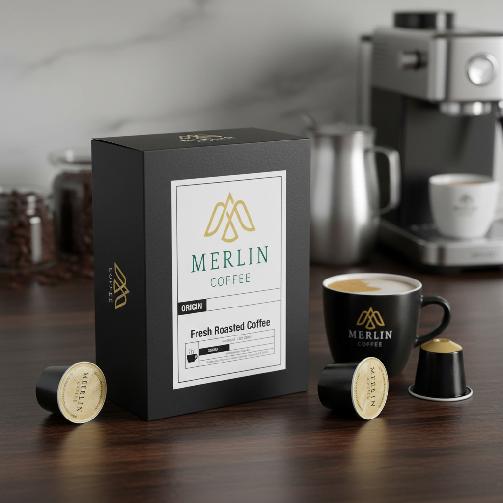 12 Pack Single Serve Coffee Capsules - Merlin Coffee