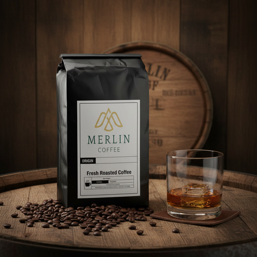 Whiskey Barrel Aged - Merlin Coffee